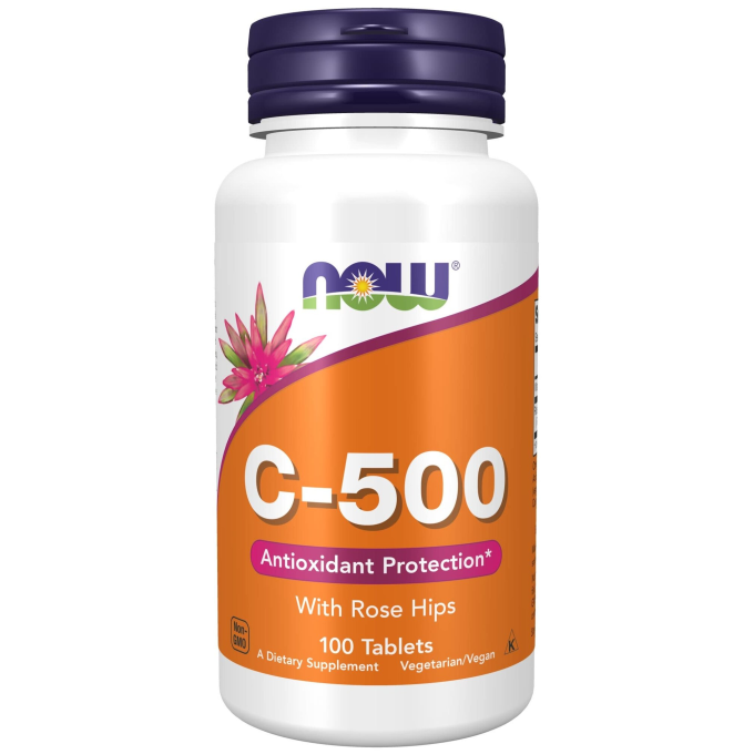 NOW FOODS WITH ROSE HIPS 100 Tablets NS31063